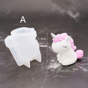 Molde de silicona Unicornio#1